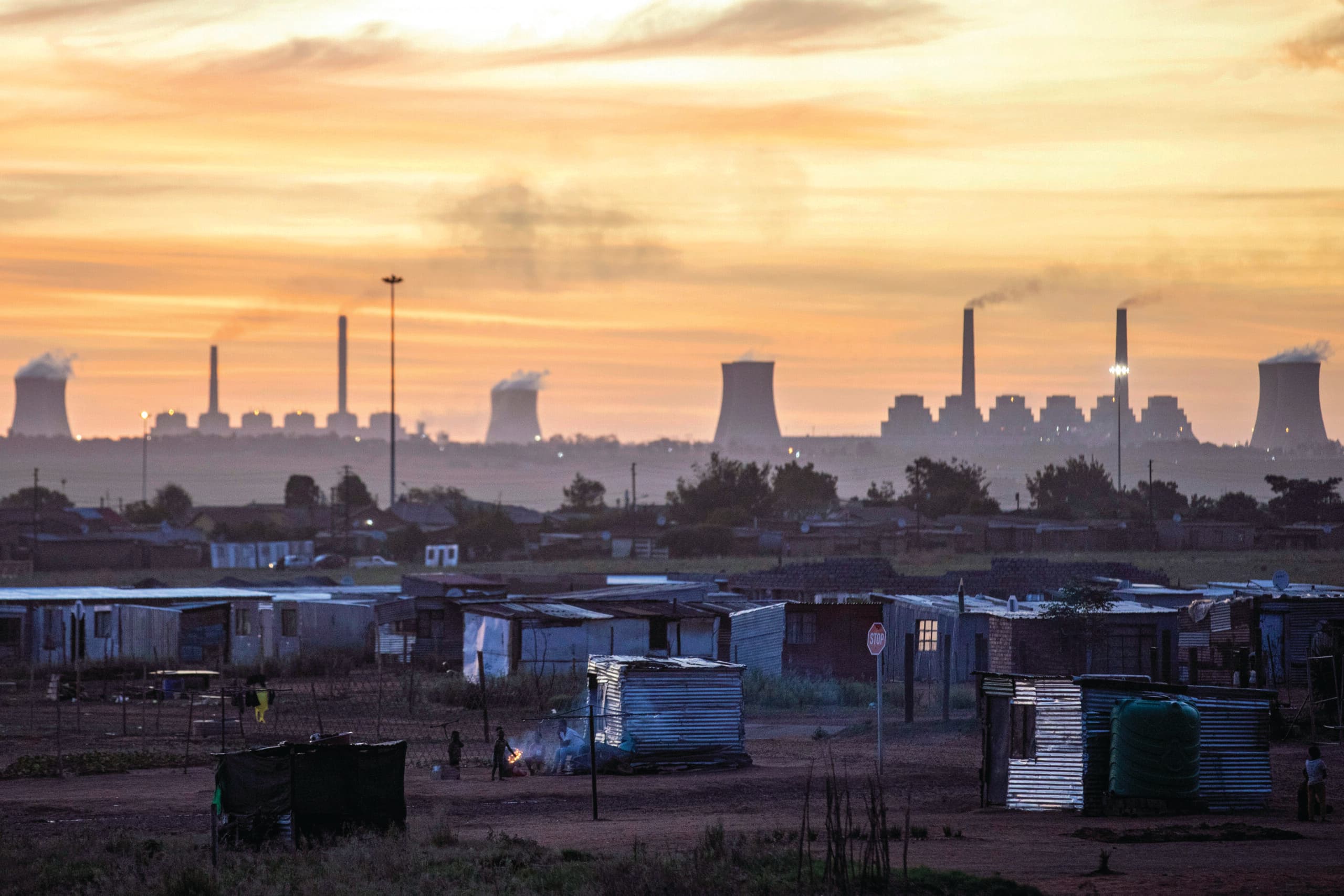 A coal industry landscape in Mpumalanga, South Africa, illustrative of the continent's broader economic transition