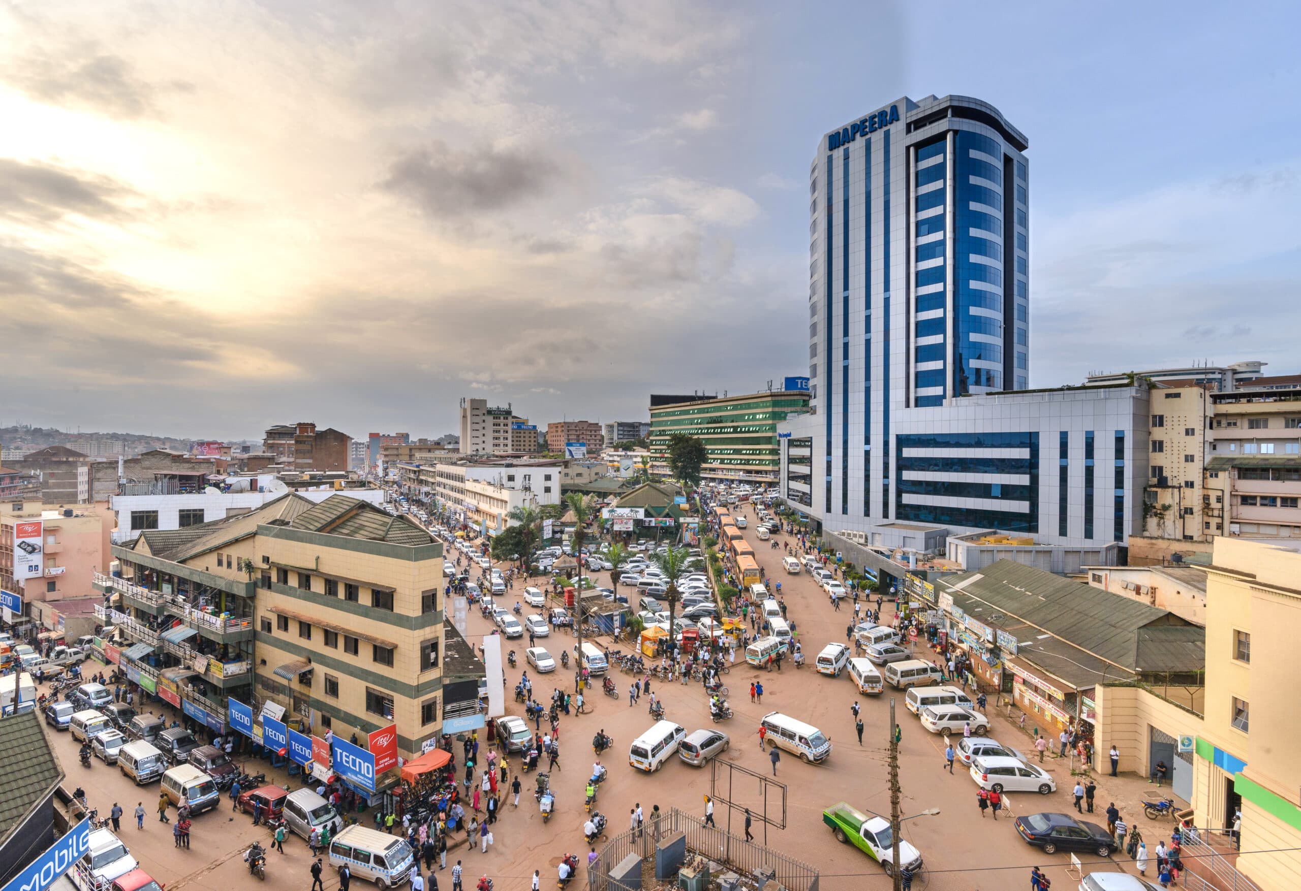 A view of downtown Kampala, Uganda's capital